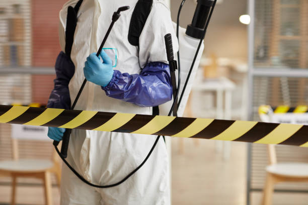 Professional Biohazard Cleanup technician working in Twin Mountain, NH